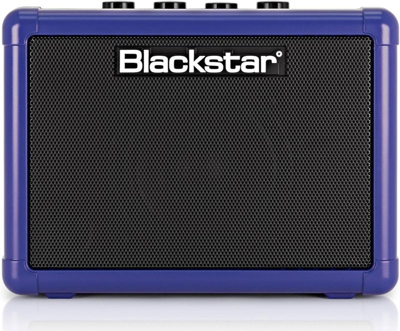 Blackstar Fly 3 Mini Amp - Royal Blue Bundle with Instrument Cable, Picks, and Austin Bazaar Polishing Cloth - Image 3